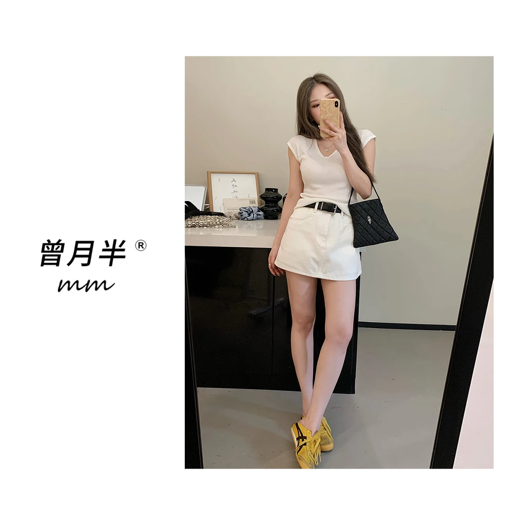 曾月半mm清仓《今夏瘦腿王》空调感防走光裙裤！ZQ99