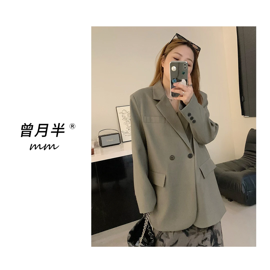 曾月半mm《韩素希西装》秋冬第一件气场廓形西装外套!ZS316