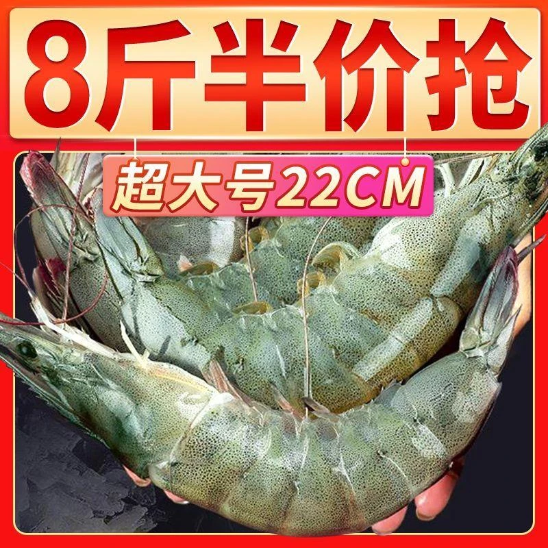 【精品超大大虾】海捕大虾青虾鲜活新鲜特大号虾基围虾鲜虾整箱虾