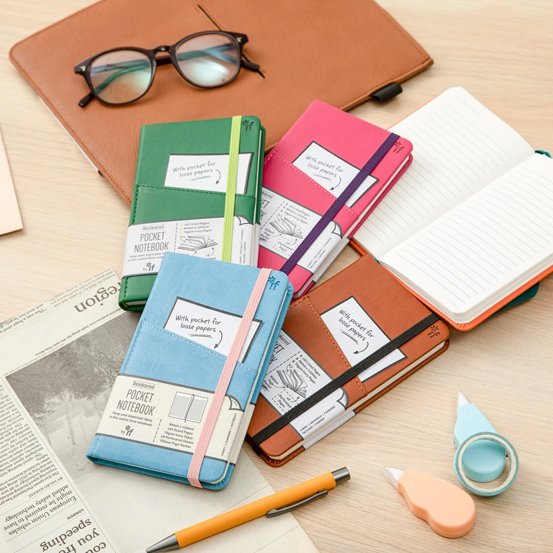 BookarooA6随身口袋笔记本英国IF文创手账记事本日记本便携横格本
