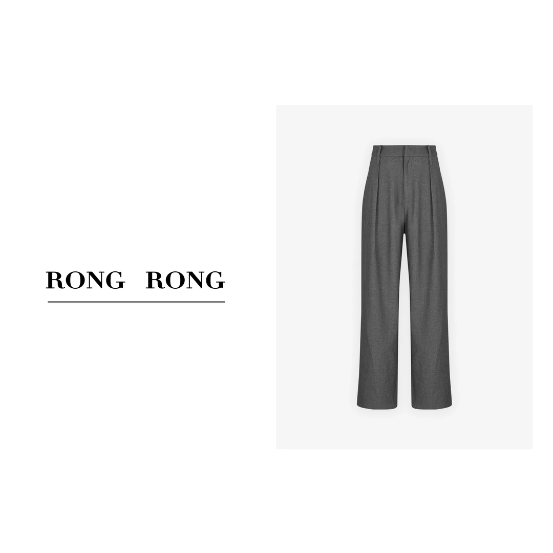 溶溶LI【灰墨佳人】RONGRONG溶溶 时尚百搭西裤232199-9.7 KL