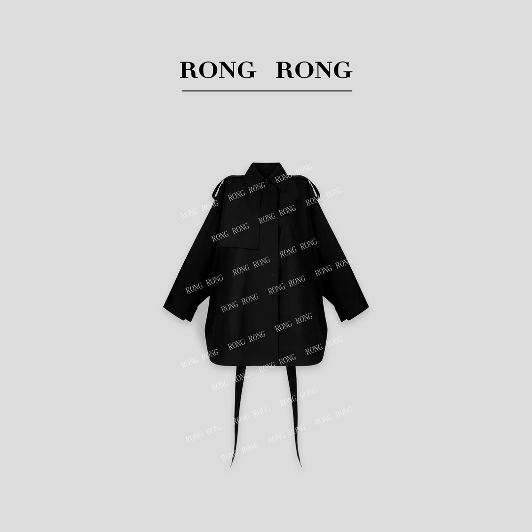 溶溶【航海少女】RONGRONG  100棉设计感酷飒风衣 24D565-7.27 W00