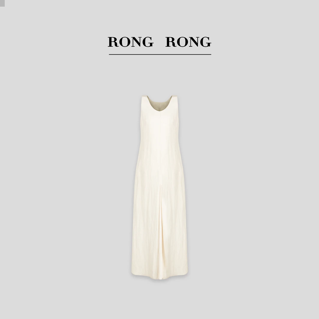 溶溶T【摩登气场】RONGRONG 莱赛尔亚麻夏季连衣裙24421345-4.28L09