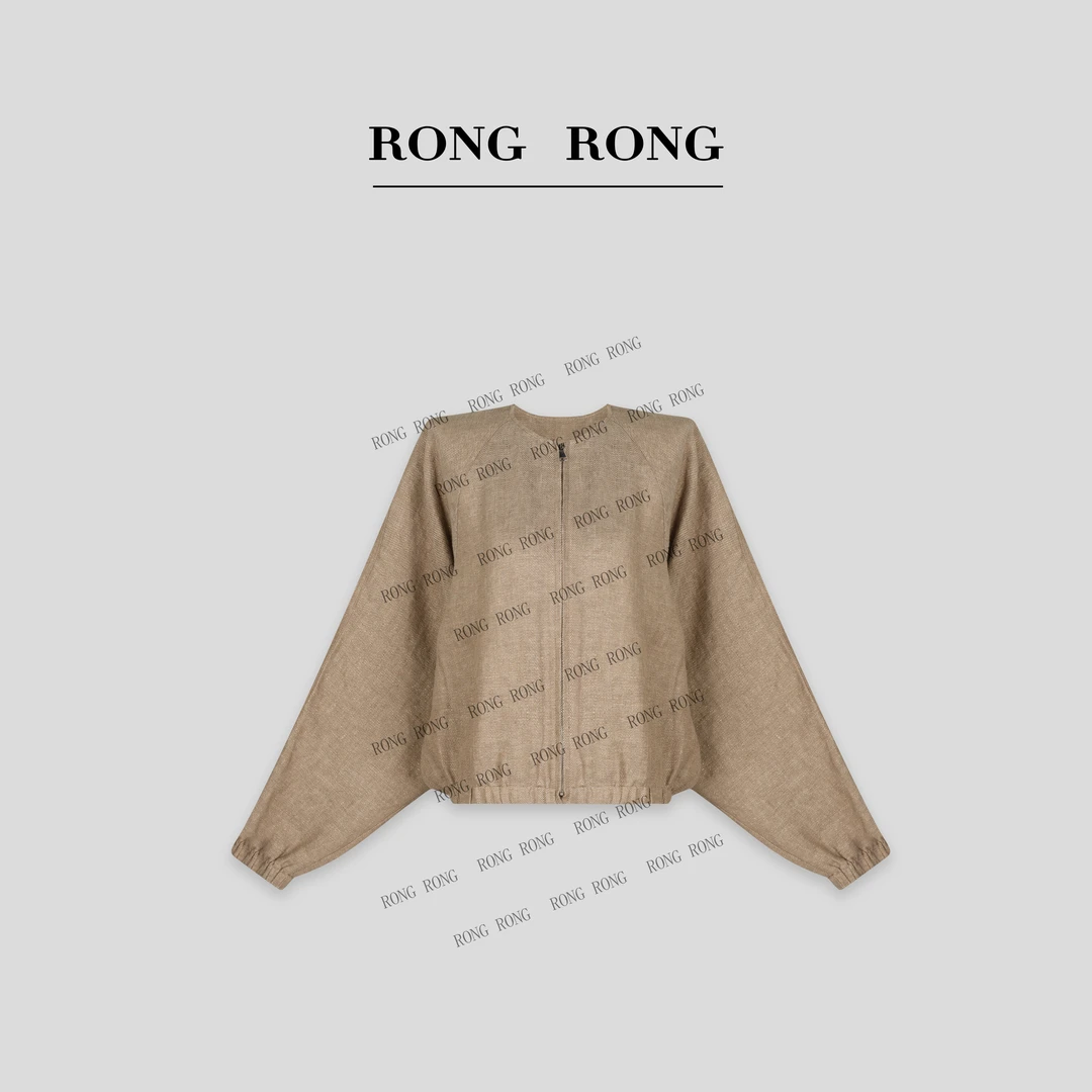 溶溶【千金假日】RONGRONG  亚麻金丝定制高级感外套 9297-8.4 W001