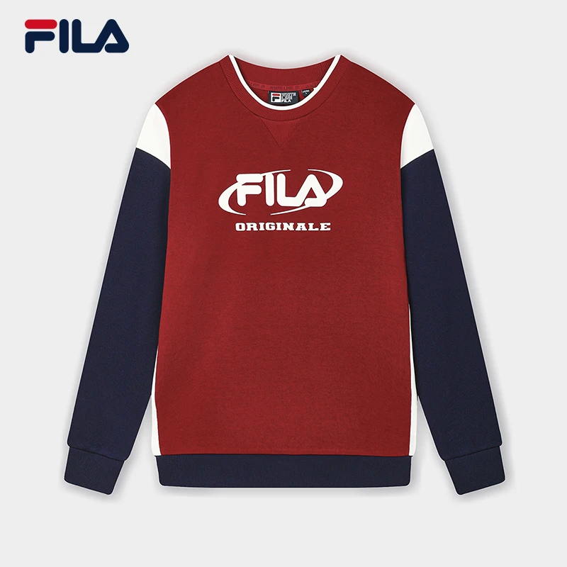 Fila/斐乐男【时尚潮流拼色卫衣】春季休闲百搭圆领长袖F11M449205F