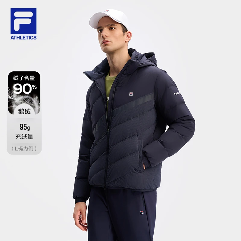 Fila/斐乐男子【90绒轻薄运动羽绒服】春季保暖网球外套A11M443901F