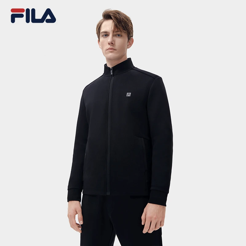 Fila/斐乐男士【莱赛尔亲肤立领外套】休闲经典商务上衣F51M417505A
