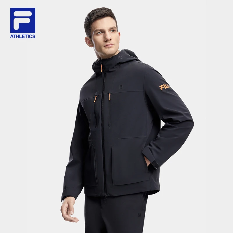 FILA/斐乐男专业户外三合一外套秋冬保暖运动两件套A11M347505F
