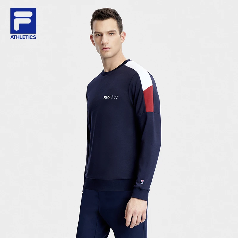 Fila/斐乐男士【时尚百搭舒适圆领卫衣】休闲运动上衣A11M333202F