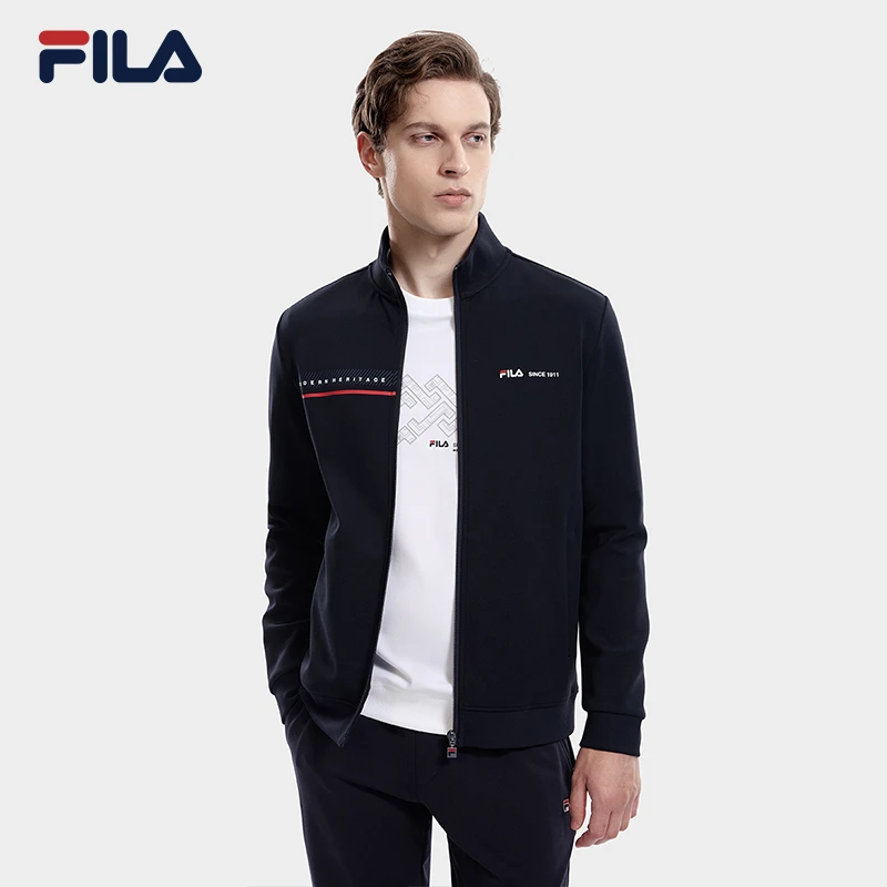 Fila/斐乐男士【棉涤弹力舒适外套】休闲百搭商务夹克F11M331502F