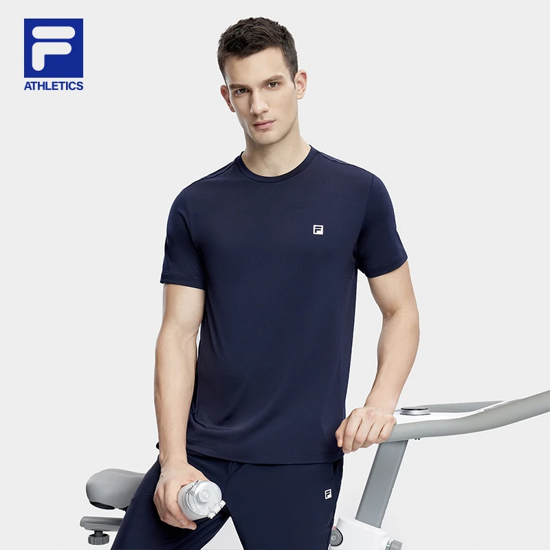 Fila/斐乐男子【速干高弹运动T恤】夏季透气健身短袖A51M431101B