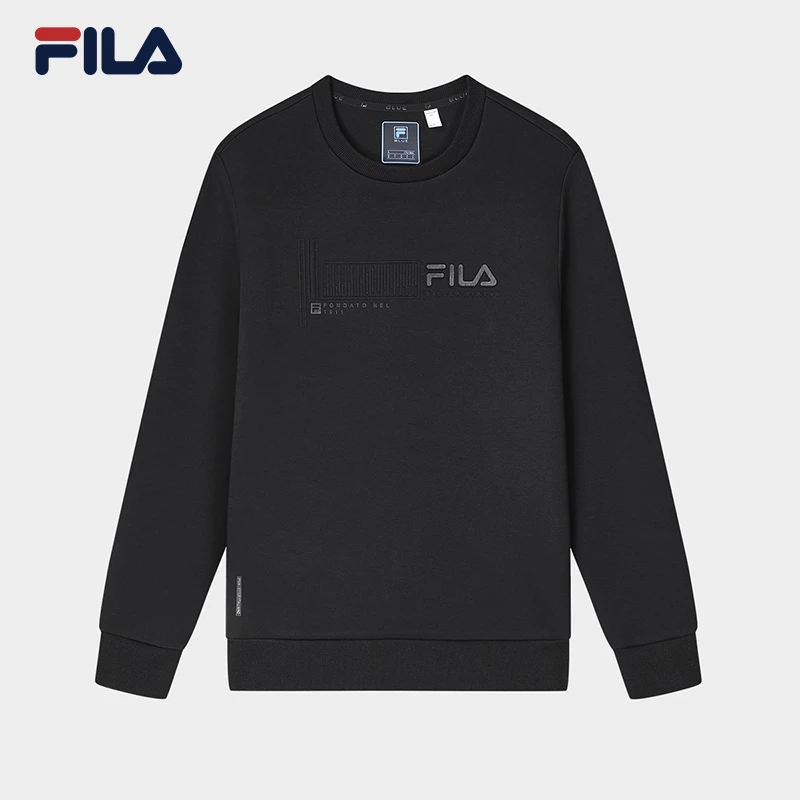 Fila/斐乐男士【火山岩舒适商务卫衣】早春简约百搭长袖F11M342203F