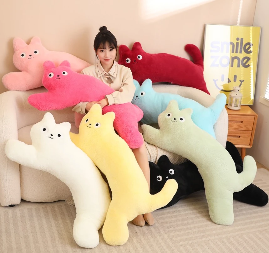玩偶抱枕睡觉猫猫条可爱毛绒玩具送闺蜜朋友生日礼物办公室午睡