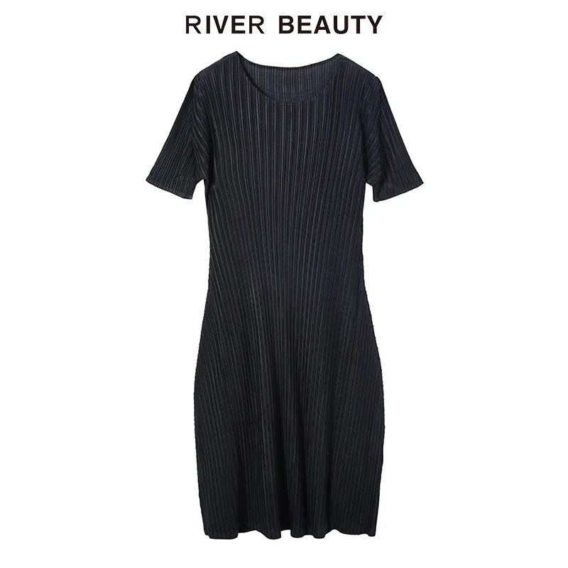 【雅姐甄选】 RB 法式复古衬衫连衣裙特色压褶抗皱长裙 RQ21311203