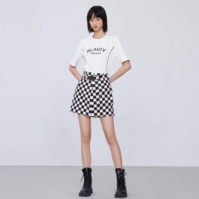 【粉丝专享】RB 女装新款白色休闲时尚T恤 RT01349002