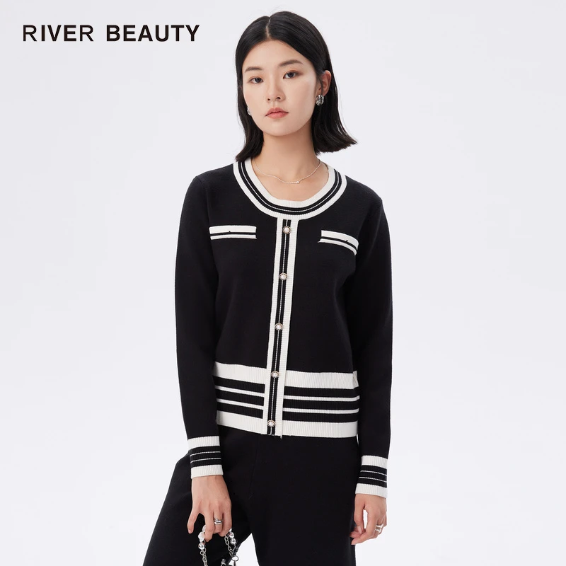 【雅姐甄选】 RB 冬季新款小个子直筒针织衫小香风毛衣 RZ22436044