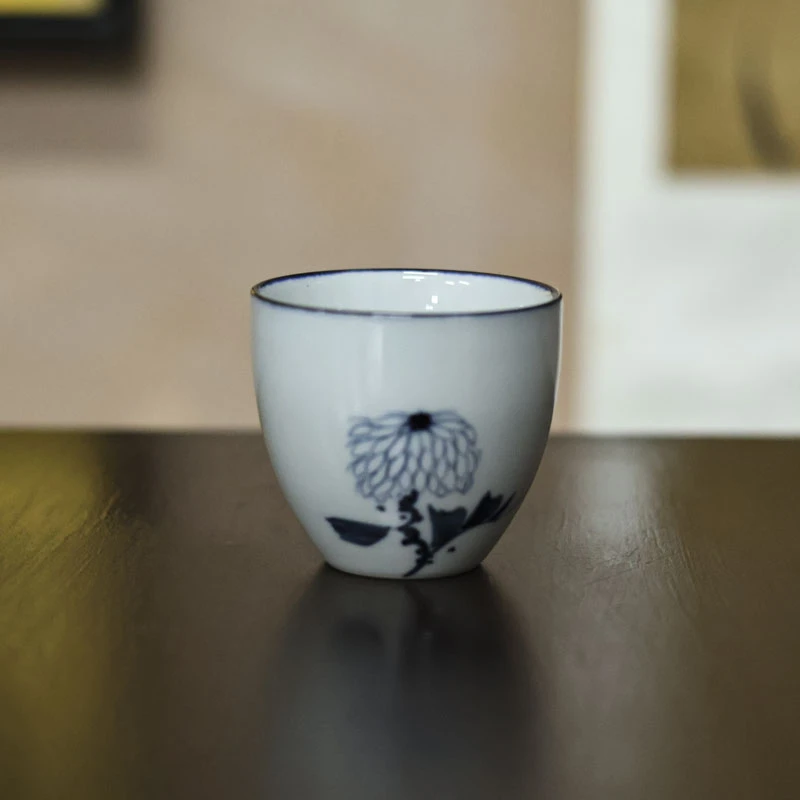 【小田甄陶】菊花陶泥杯（Q3718）