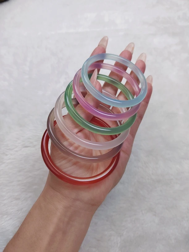 6mmA档高冰天然玛瑙玉髓美人（多样性发一）