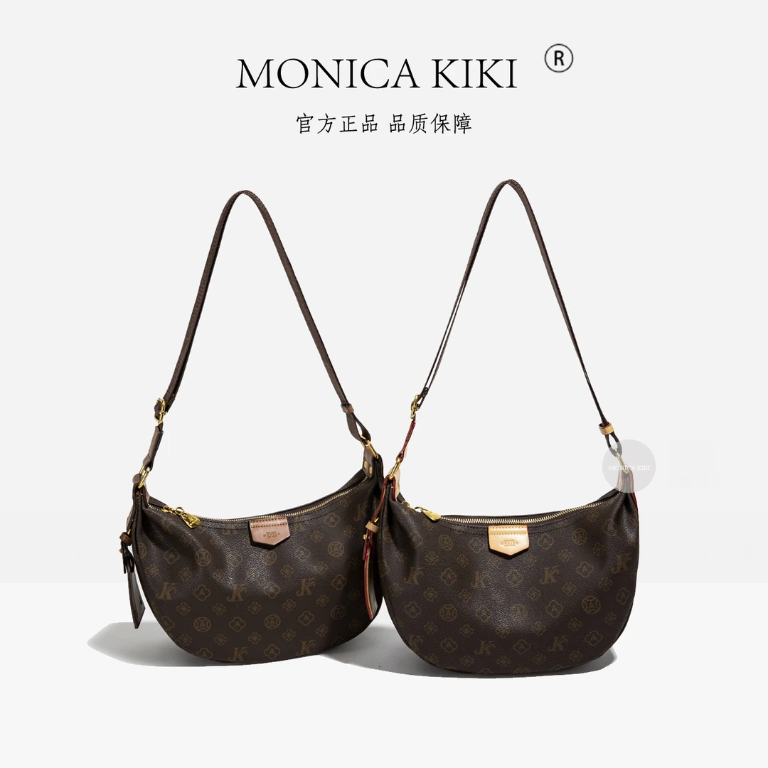 MONICA KIKI/莫妮卡奇奇轻奢女士包月牙包休闲时尚单肩