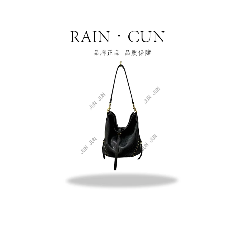 【RAIN.CUN】QYX-81294-黑色高定轻奢时尚百搭潮流女士包包