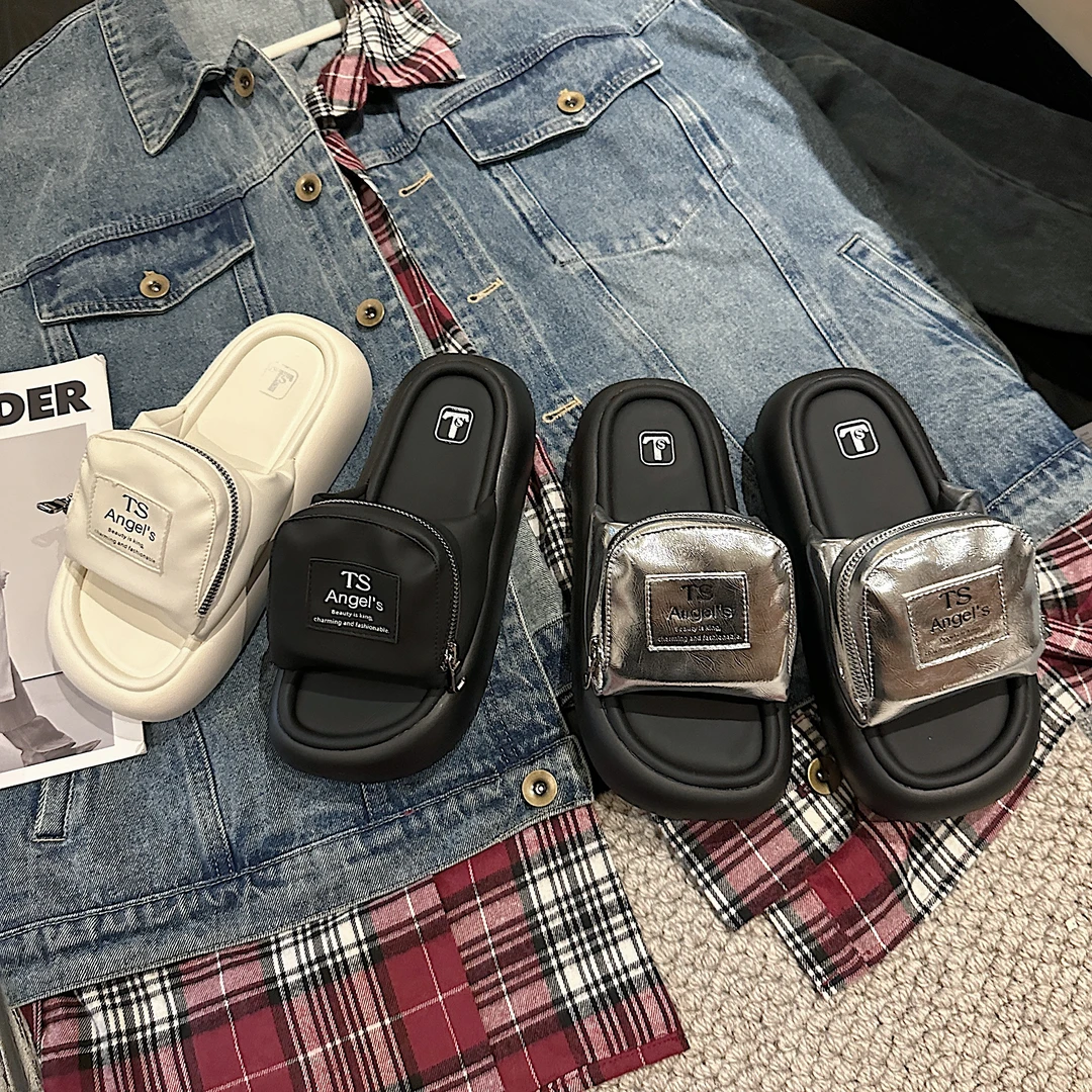TS/TS时尚拖鞋2024新款夏季百搭休闲厚底外穿韩版ins拖鞋
