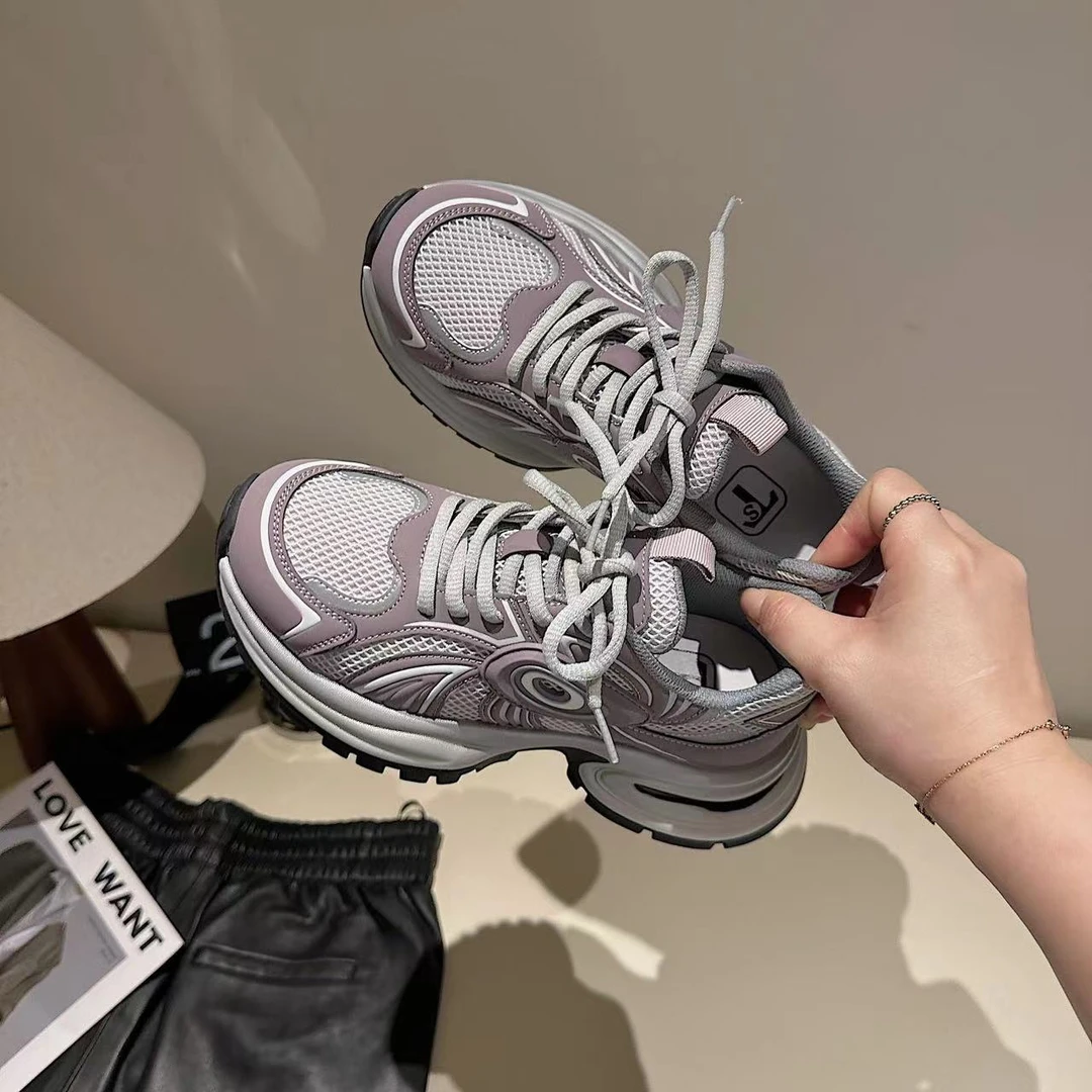 TS/TS潮流老爹鞋女2024春季新款百搭涡轮复古厚底老爹鞋