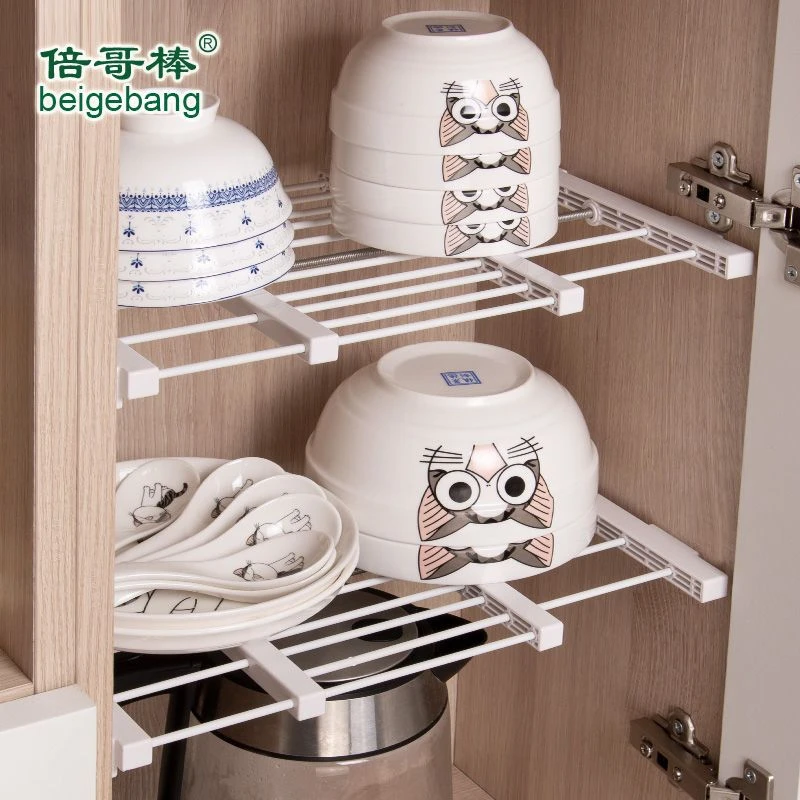 迷你衣柜分层收纳置物书柜内隔断隔层可伸缩柜子隔板分层置物架