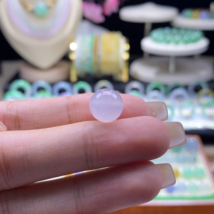 【闪购商品】翡翠冰粉珠卡10.5买断价未镶嵌王*作