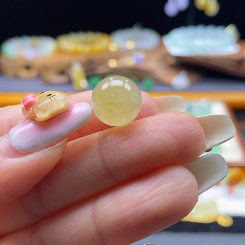 【闪购商品】翡翠颈饰未镶嵌翡翠冰橘黄珠卡11.8