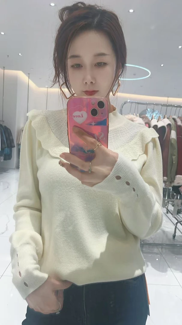 【高端女装】2024新款时尚气质百搭毛衣HJ-1133