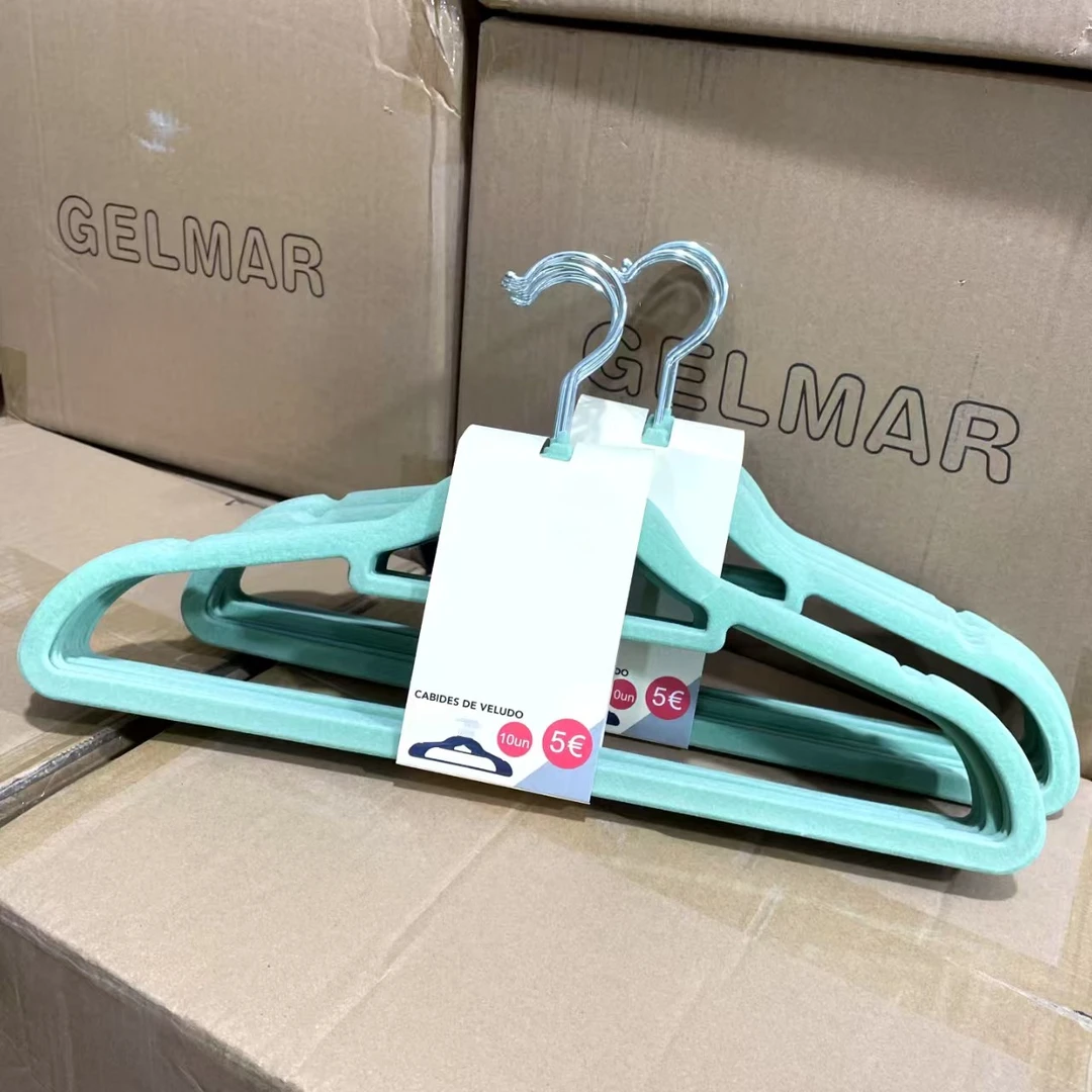 M010#防滑无痕干湿两用服装店晾晒衣服架挂衣架无痕衣架10只/1卡