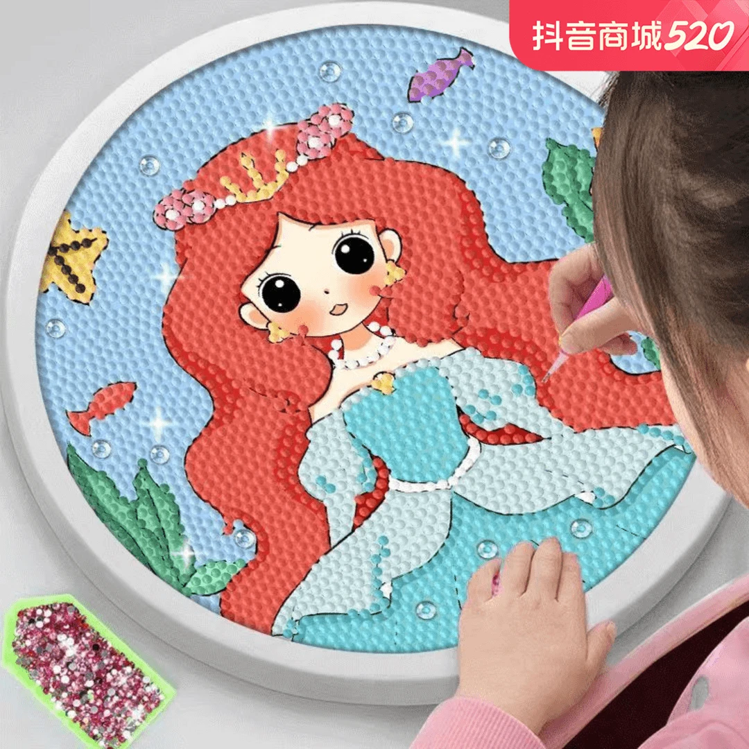 diy儿童创意益智幼儿园DIY水晶粘贴学生生日礼物钻石贴画儿童礼物