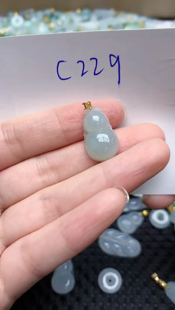 【闪购商品】翡翠颈饰18K金镶嵌 天然翡翠A货