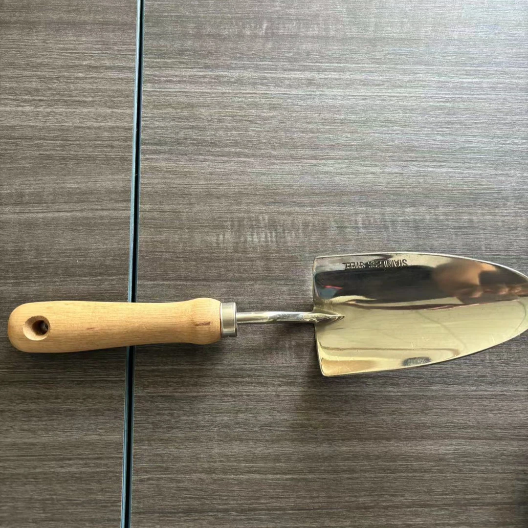不锈钢花园铲子种花工具种植种菜栽花小铲子户外挖野菜小工具