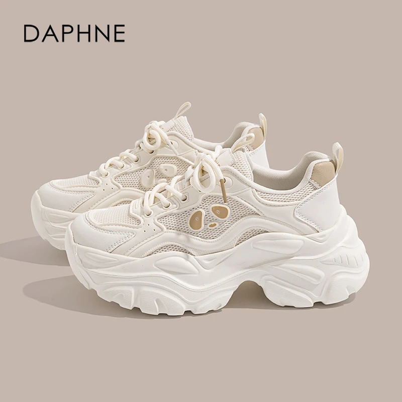 达芙妮潮款百搭老爹鞋女款2024春季休闲女鞋厚底爆款户外运动鞋女