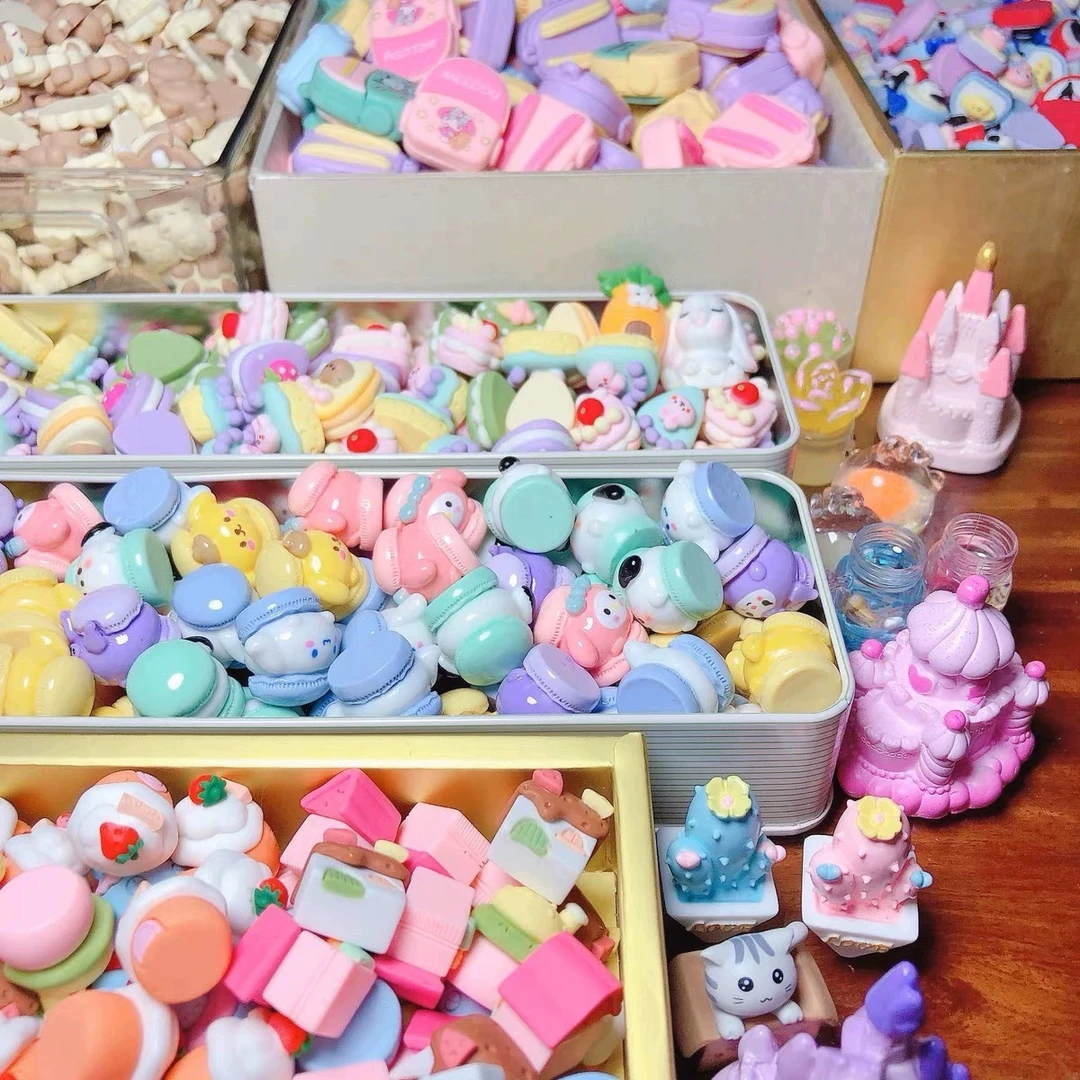奶油胶树脂DIY仿真食玩三丽鸥马卡龙手工配件