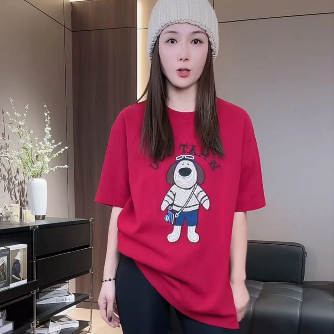 86913 卡通图案宽松休闲T恤