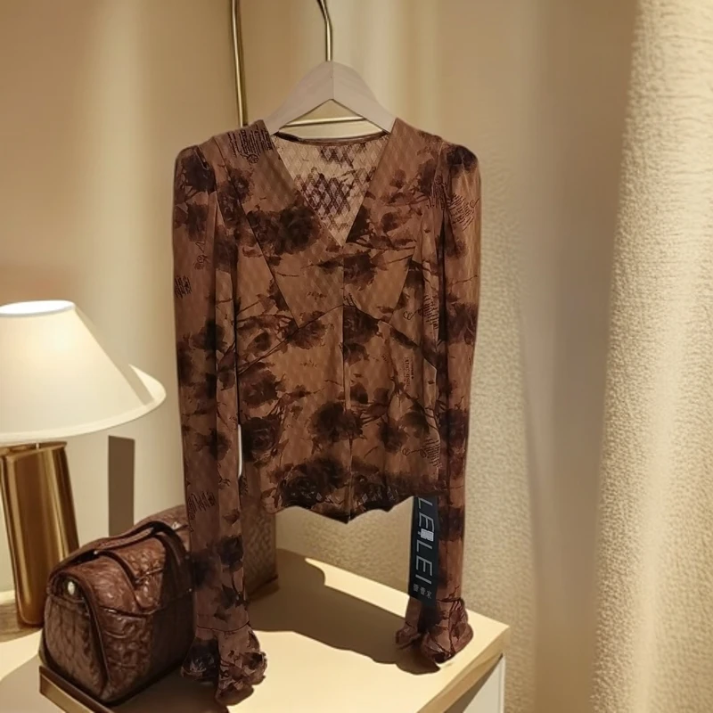 【贺筱姐】法式设计感时尚洋气百搭上衣S828款