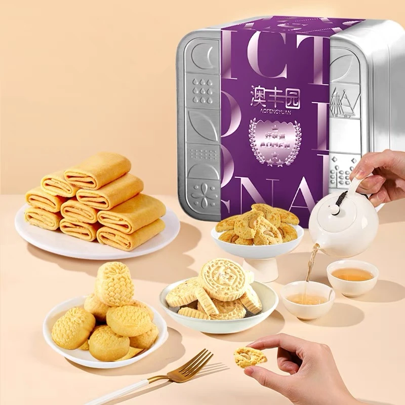 澳丰园澳门手信特产四宝小零食美味糕点杏仁饼腰果酥凤梨酥凤凰卷