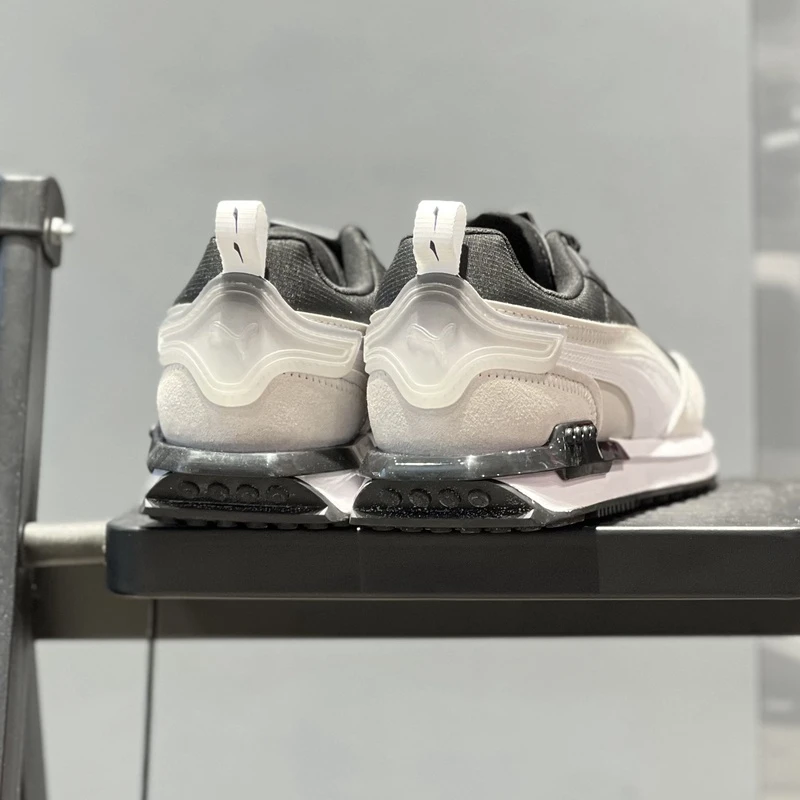 彪马/Puma City 23年男女同款厚底增高复古老爹鞋383703低帮黑白