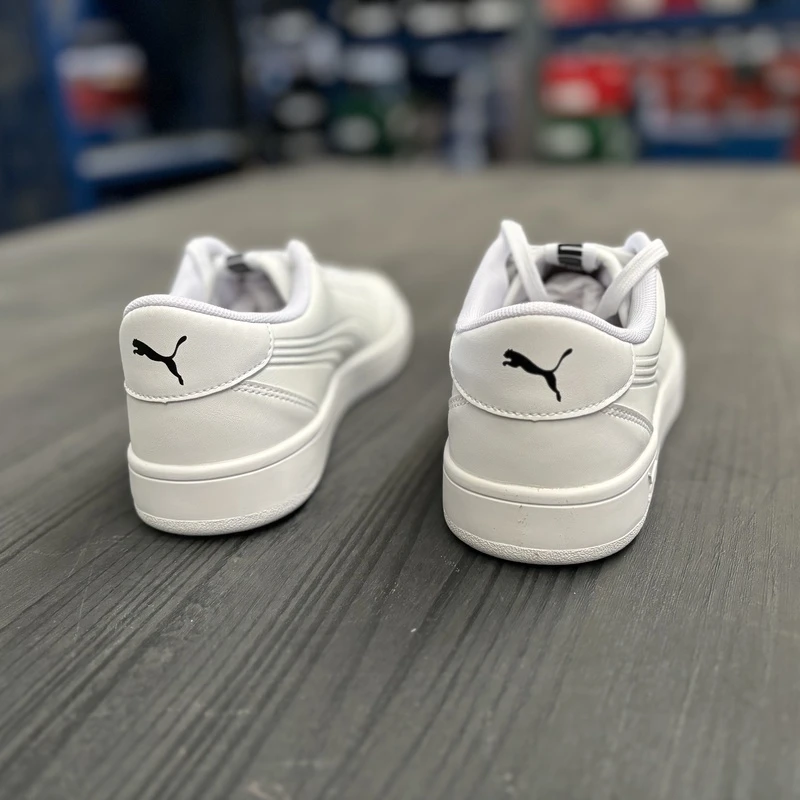 彪马PUMA 男子串标logo低帮休闲运动耐磨防滑板鞋小白鞋 365787