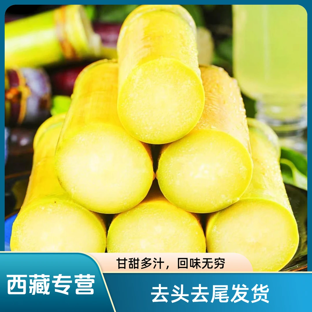 【黄金甘蔗段】云南黄皮甘蔗新鲜应季孕妇水果薄皮手撕杆蔗