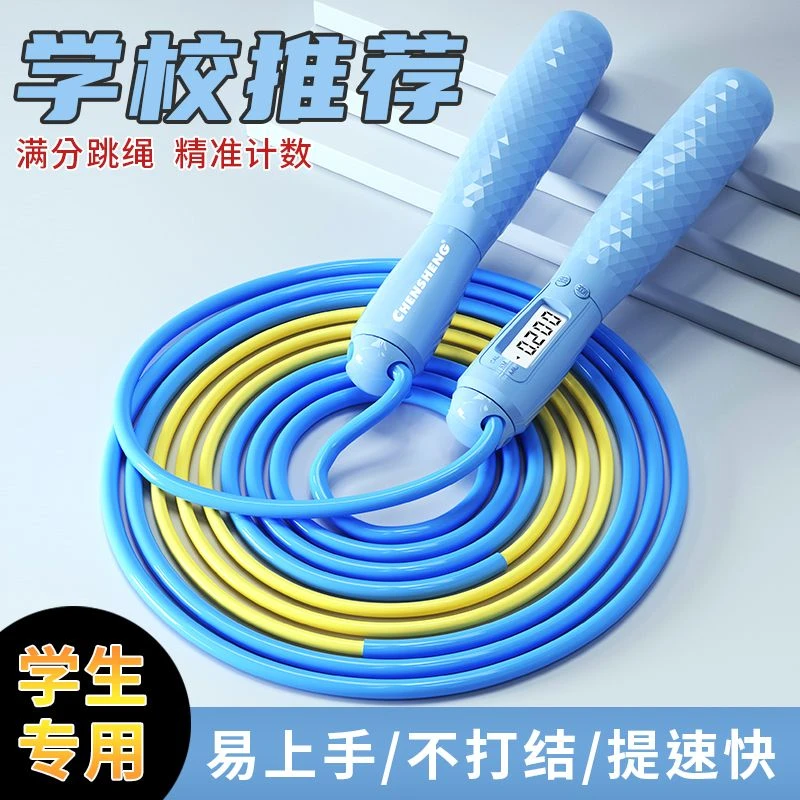 沙式专业计数跳绳幼儿园小学生儿童初学专用竞速不打结分段式跳绳