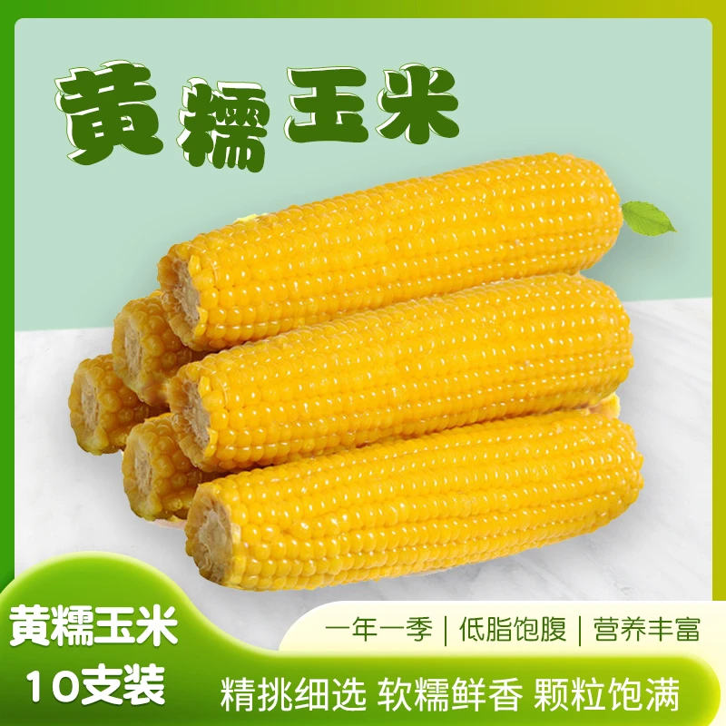 【黑沃农伯】2024东北头茬大棒黄糯玉米香甜260g*10支持试吃2支【聚】