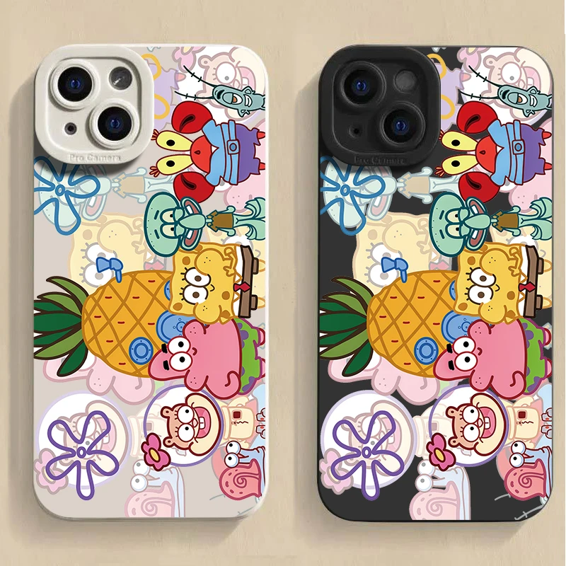 海绵宝宝合集苹果13pro手机壳华为荣耀80oppoa97适用小米13一加11