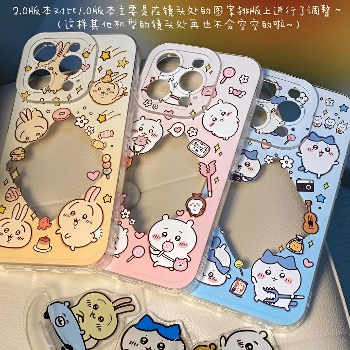可爱卡通乌萨奇吉伊卡哇手机壳适用苹果华为荣耀VIVOOPPO小米少女
