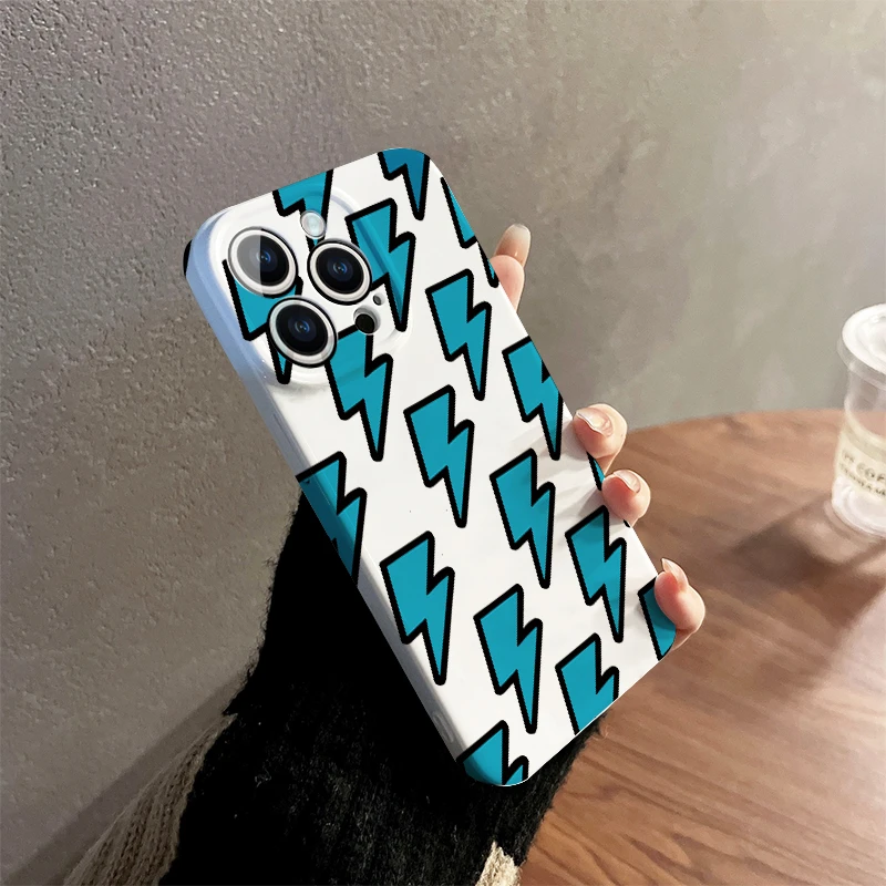 满屏闪电适用苹果143手机壳菲林华为nova11oppoa58vivos16小米1+9
