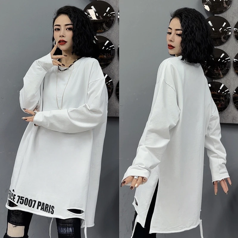 秋冬时尚百搭宽松韩版长袖打底休闲显瘦内搭大码纯色女士卫衣-923