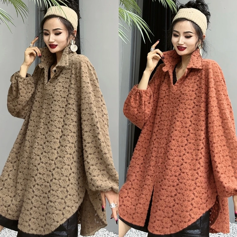 秋季时尚百搭宽松长袖打底休闲显瘦高领内搭衬衣打底衫-23066-3