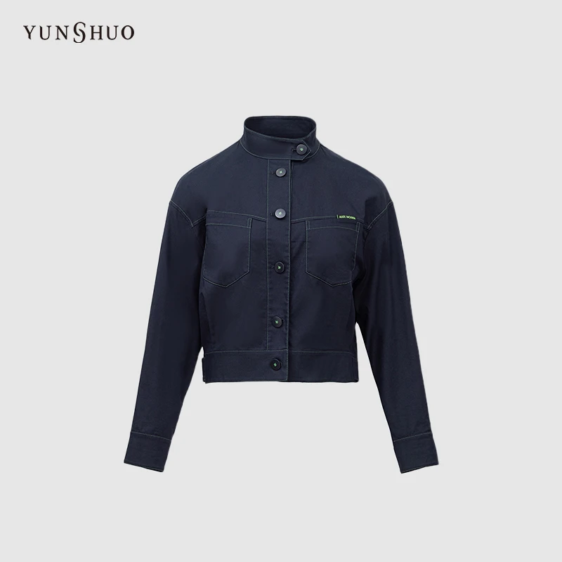 YUNSHUO允硕2024时尚百搭休闲牛仔外套上衣455285